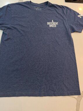 NFQ A Different Breed Graphic Tee Blue Men's Large